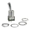 M2011B2B1W01 - Switch Toggle ON None OFF SPST Large Bat Lever Solder Lug 6A 250VAC 30VDC Panel Mount with Threads