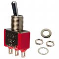 7101SYZQES - Switch Toggle ON None ON SPDT Round Lever Solder Lug 5A 250VAC 28VDC Panel Mount with Threads