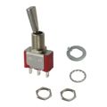 2-1825136-7 - Switch Toggle ON None ON SPDT Flat Lever Wire Lug 5A 250VAC 28VDC Panel Mount with Threads Bulk