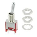 TMS6T1B1M1QE - Switch Toggle OFF ON SPST Long Baton Lever Solder Lug 3A 250VAC 28VDC Panel Mount with Threads T/R