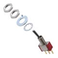 1-1825137-5 - Switch Toggle ON OFF ON SPDT Long Baton Toggle PC Pins 20VAC 20VDC 0.4VA PC Mount with Threads Bulk