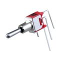 34CMSP31B2M7QT - Switch Toggle ON OFF ON SPDT Round Toggle PC Pins 3A 250VAC 28VDC PC Mount with Bracket