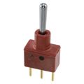 E105SD1CGE - Switch Toggle Mom OFF Mom SPDT Round Lever PC Pins 7.5A 250VAC 28VDC 0.4VA PC Mount