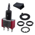 7105L41YZQE22 - Switch Toggle Mom OFF Mom SPDT Lever Solder Lug 5A 250VAC 28VDC Panel Mount with Threads