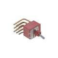 E201MD1AQE - Switch Toggle ON None ON DPDT Round Lever PC Pins 7.5A 250VAC 28VDC PC Mount with Bracket