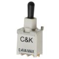 ET05M3D1SA1BE - Switch Toggle Mom OFF Mom SPDT Round Lever Gull Wing 20VAC 20VDC 0.4VA PC Mount with Bracket T/R