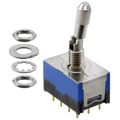 D22042LP - Toggle Switches 4PDT ON-NONE-ON 0.4VA STRAIGHT