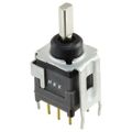 B29HB - Toggle Switches ON-OFF-(ON) .248 FLT EXTENDED PC .4VA