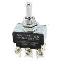 S428T - Switch,Toggle,DPDT,(On)-Off-(On),Solder Lug,Bat Actuator,15 Amps