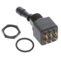 121462VX778 - Switch Toggle ON ON DPDT Locking Lever Solder Lug 4A 250VAC 28VDC Panel Mount with Threads
