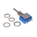 5639A - APEM 5639A Toggle Switch, 5000 Series, Non Illuminated, SPDT, On-Off-On, Panel, 6 A