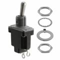11NT1-2 - Switch Toggle OFF ON SPST Round Lever Solder 20A 277VAC 250VDC Panel Mount with Threads