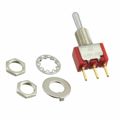 5-1825137-0 - Switch Toggle ON OFF (ON) SPDT Long Baton Toggle PC Pins 20VAC 20VDC 0.4VA PC Mount with Threads Bulk