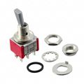 7201P3CWZQE - Switch Toggle ON None ON DPDT Flat Lever Solder Lug 5A 250VAC 28VDC Panel Mount with Threads