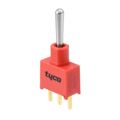 3-1825142-0 - Switch Toggle ON OFF ON SPDT Long Baton Lever PC Pins 20VAC 20VDC 0.4VA PC Mount Bulk
