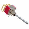 7201LD9ABE - SWITCH TOGGLE DPDT 0.4VA 20V
