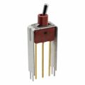 E101MD9V9BE - Switch Toggle ON None ON SPDT Round Lever PC Pins 20VAC 20VDC 0.4VA PC Mount with Bracket