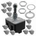 4TL1-21K - SWITCH TOGGLE 4PST 15A 125V