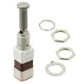 112TW1-1A - Switch Toggle ON OFF ON DPDT Pull-to-Unlock Lever Solder 5A 125VAC 30VDC Panel Mount with Threads